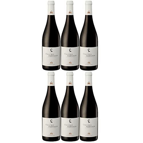 Marrenon Classique Ventoux Rouge Rotwein Cuvée Wein trocken Frankreich I Visando Paket (6 Flaschen) von Marrenon