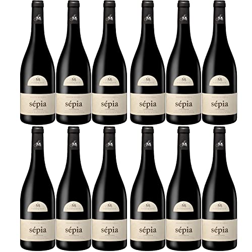 Marrenon Sépia Rouge Luberon Rotwein Cuvée Wein trocken Frankreich I Visando Paket (12 Flaschen) von Marrenon