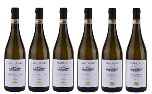 6x 0,75l - 2023er - Marrone - Solaris - Moscato d'Asti D.O.C.G. - Piemonte - Italien - Weißwein süß von Marrone