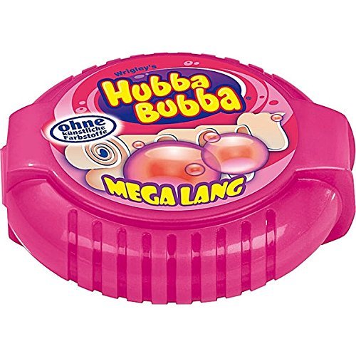 Hubba Bubba Bubble Tape Fancy Fruit extralange Kaugummi Streifen 56g von Mars GmbH, 41751 Viersen