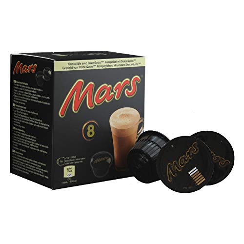 MARS Pods Getränkepulver, Kakaogetränk, Schokogetränk, Riegel, Dolce Gusto kompatibel, Kaffeekapseln, 8 Kapseln von Mars