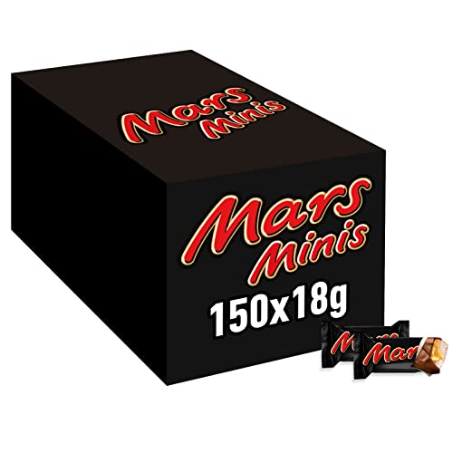 Mars Minis Schokoriegel | Karamell | Schokolade Großpackung | 150 x 18g | 2,7 kg von Mars