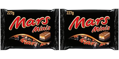 Mars Minis Schokoriegel, Schokolade mit Karamell, eine Packung (1 x 227 g) (Packung mit 2) von Mars