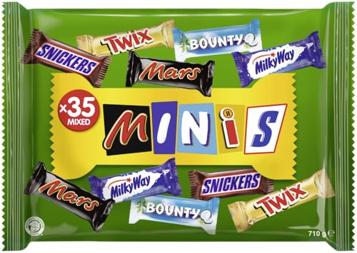 Mars Mixed Minis 710g, Bounty, Snickers, Twix, Mars Mini Schokoriegel Mix, Party-Mix, Geschenk, 710g Mars Mixed Minis 710g, Bounty, Snickers, Twix, Mars Mini Schokoriegel Mix, Party-Mix, Geschenk, 710g von Mars