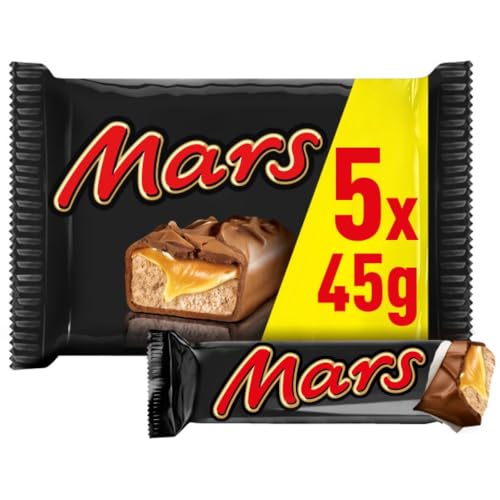 Mars Schokoriegel, Karamell, Schokolade, 1 Packung á 5 Riegel (1 x 225 g) von Mars
