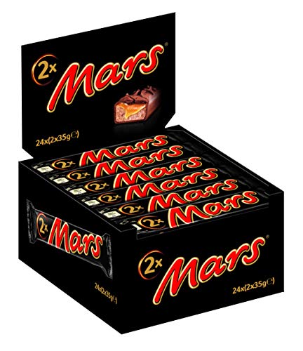 Mars Schokoriegel | Karamell, Schokolade | 24 Doppelriegel in einer Box (24 x 70 g) von Mars