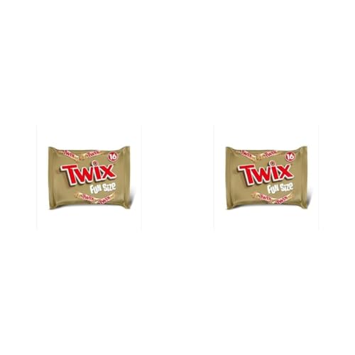Mars Twix Mini Schokoriegel, Schokolade mit Keks und Karamell, eine Packung (1 x 275 g) (Packung mit 2) von Mars