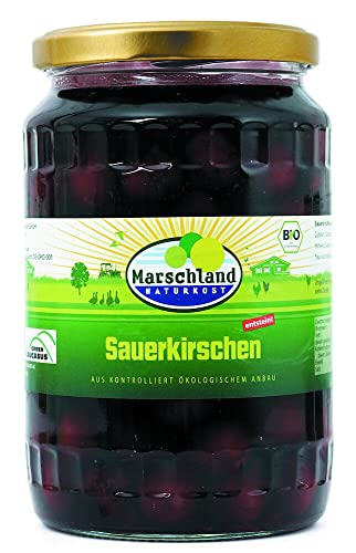 Marschland Sauerkirschen im Glas, entsteint (680 g) - Bio von Marschländer