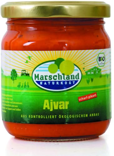 Marschland Naturkost Bio-Ajvar Hot Gl. MARSCHLAND (6 x 200 gr) von Marschland Naturkost