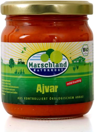 Marschland Naturkost Bio-Ajvar mild Gl. MARSCHLAND (2 x 200 gr) von Marschland Naturkost