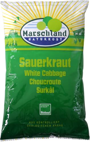 Marschland Naturkost Bioland Bio-Sauerkraut Folien-Btl. MARSCHLAND (6 x 520 gr) von Marschland Naturkost