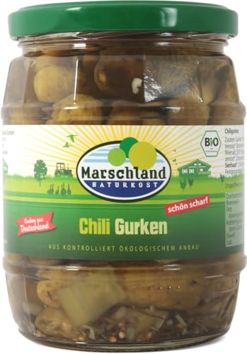 Marschland Naturkost Bio-Chiligurken Gl. MARSCHLAND (6 x 530 gr) von Marschland Naturkost