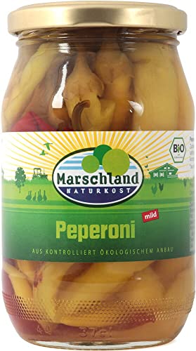 Marschland Naturkost Bio-Peperoni, mild Gl. MARSCHLAND (1 x 320 gr) von Marschland Naturkost