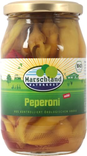 Bio-Peperoni, mild Gl. MARSCHLAND 6 x 320 gr von Marschland Naturkost