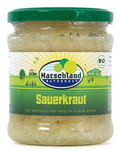 Marschland Naturkost Bioland Bio-Sauerkraut Gl. MARSCHLAND (1 x 350 gr) von Marschland Naturkost