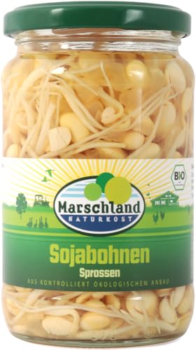 Marschland Naturkost Bio-Sojabohnen Sprossen Gl. MARSCHLAND (2 x 330 gr) von Marschland Naturkost