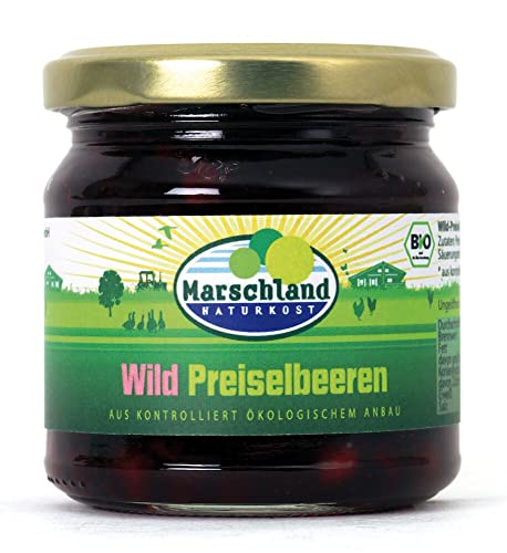 Marschland Naturkost Bio-Wildpreiselbeeren Gl. MARSCHLAND (6 x 220 gr) von Marschland Naturkost
