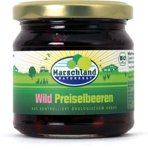 Marschland Naturkost Bio-Wildpreiselbeeren Gl. MARSCHLAND (2 x 220 gr) von Marschland Naturkost