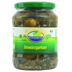 Gewürzgurken im Glas von Marschland