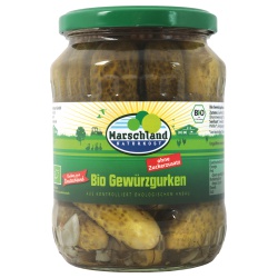 Gewürzgurken ohne Zuckerzusatz im Glas Gewürzgurken ohne Zuckerzusatz im Glas von Marschland