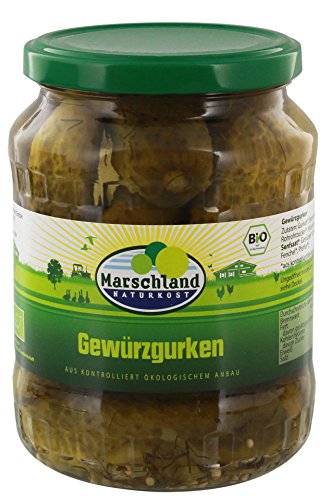 Marschland Gewürzgurken im Glas (720 ml) - Bio von Marschland