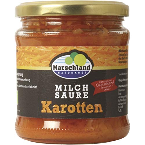 Marschland Karotten im Glas, milchsauer fermentiert (330 g) - Bio von Marschland