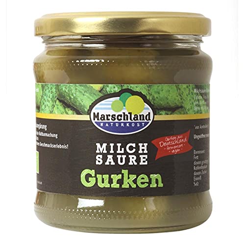 Marschland milchsaure Gurken, fermentiert, 370ml Marschland milchsaure Gurken, fermentiert, 370ml von Marschland