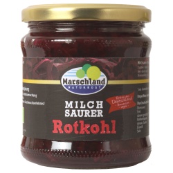 Rotkohl im Glas, milchsauer fermentiert von Marschland