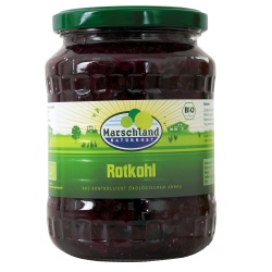 Rotkohl im Glas von Marschland