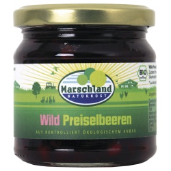 Wildpreiselbeeren im Glas von Marschland