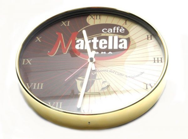 Caffè Martella Wanduhr von Caffè Martella