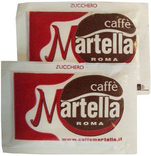 Martella weißer Zucker, ca 150 Stück von Caffè Martella