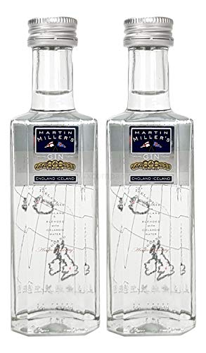 Martin Miller England Iceland Gin Miniatur Probierset - 2x 5cl = 100ml (40% Vol) -[Enthält Sulfite] von Martin Miller’s-Martin Miller’s