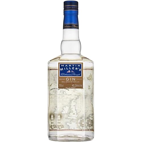 Martin Miller's Westbourne Strength Dry Gin (1 x 0.7 l), charakterstarker Gin, begeistert mit Aromenvielfalt und großer Komplexität, subtile Süße von Lakritz verstärkt die Präsenz von Zitrusnoten Martin Miller's Westbourne Strength Dry Gin (1 x 0.7 l), charakterstarker Gin, begeistert mit Aromenvielfalt und großer Komplexität, subtile Süße von Lakritz verstärkt die Präsenz von Zitrusnoten von Martin Miller's