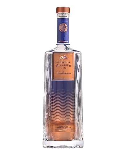 Martin Miller's Gin WestBourne 45% vol., charakterstarker Gin, begeistert mit Aromenvielfalt und großer Komplexität, subtile Süße von Lakritz verstärkt die Präsenz von Zitrusnoten von Martin Miller's