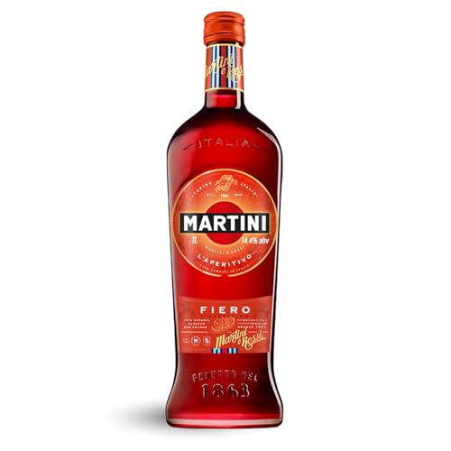 MARTINI Fiero, 14,4% vol., 100cl / 1L, süßer Aperitif angereichert mit handgeschnittenen spanischen Orangenschalen MARTINI Fiero, 14,4% vol., 100cl / 1L, süßer Aperitif angereichert mit handgeschnittenen spanischen Orangenschalen von Martini
