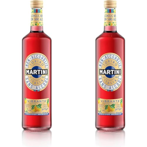 Martini, Wermut, alkoholfrei Vibrante Aperitif (1 x 0,75 l) (Packung mit 2) von Martini