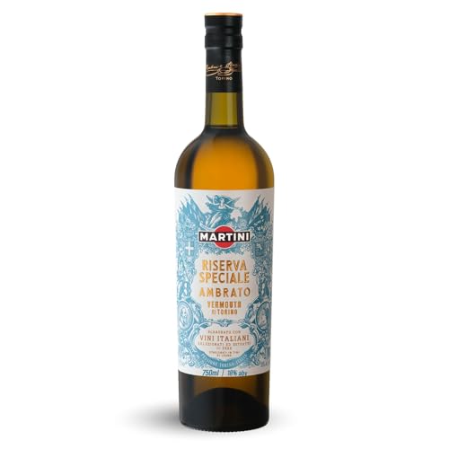 MARTINI Riserva Speciale Ambrato Wermut Aperitif, heller Wermut angereichert mit einzigartigen Botanicals, 18% vol., 75cl / 750ml von Martini