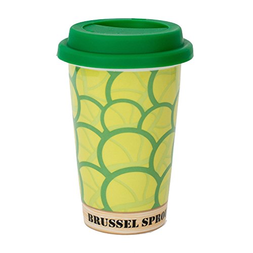 Becher mit Rosenkohl Motiv - doppelwandiger keramischer Reise-Becher Becher mit Rosenkohl Motiv - doppelwandiger keramischer Reise-Becher von Martins Chocolatier