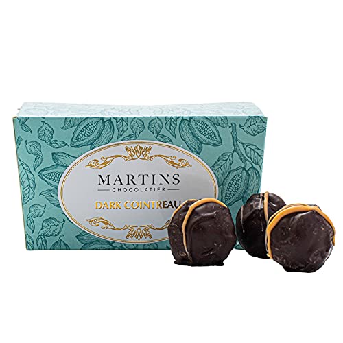 Martin's Chocolatier Schokoladen-Ballon, 200 g, Trüffel, handgefertigte Schokoladen-Geschenkbox (Dark Chocolate Cointreau) von Martins Chocolatier