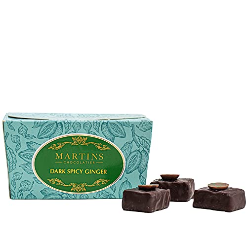 Martin's Chocolatier Schokoladen-Ballondose, 200 g, würziger Ingwer, handgefertigte Schokoladen-Geschenkbox von Martins Chocolatier
