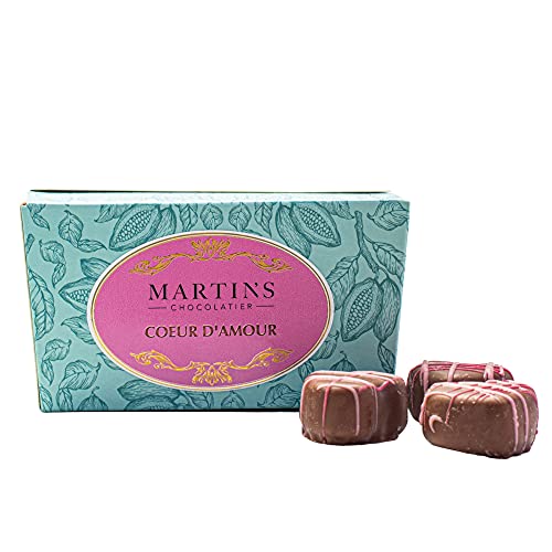 Martin's Chocolatier Schokoladenballon 200 g | Coeur D'Amour | handgefertigte Schokoladen-Geschenkbox von Martins Chocolatier