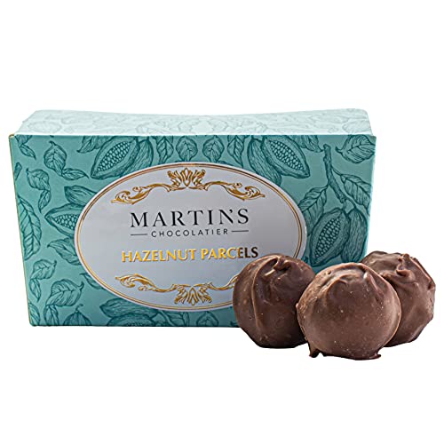 Martin's Chocolatier Schokoladenballondose, 200 g, Haselnuss-Paket, handgefertigte Schokoladenbox von Martins Chocolatier