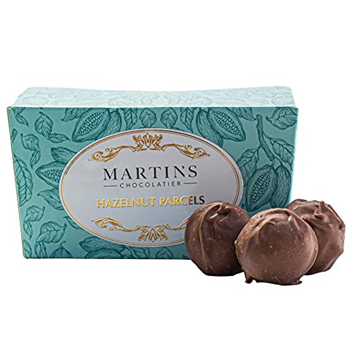 Martin's Chocolatier Schokoladenballondose, 200 g, Haselnuss-Paket, handgefertigte Schokoladenbox von Martins Chocolatier