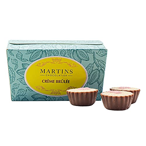 Martin's Chocolatier Schokoladen-Ballon, 200 g, Crème Brûlée, handgefertigte Schokoladen-Geschenkbox von Martins Chocolatier