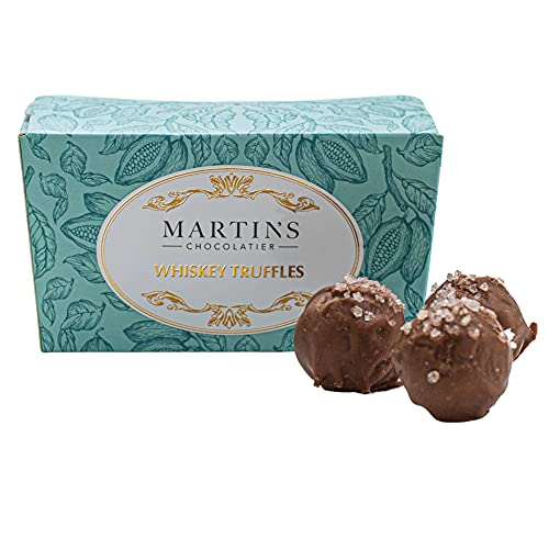 Martin's Chocolatier Schokoladenballondose 200 g | Whiskey Trüffel | handgefertigte Schokolade Geschenkbox von Martins Chocolatier