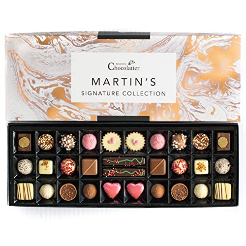 Martin's Chocolatier Artisan Signature Collection | Luxuriöse handgefertigte SchokoladenGeschenkbox | 30 belgische Pralinen, 15 verschiedene Geschmacksrichtungen | Ideales Geschenk für Geburtstag, von Martins Chocolatier