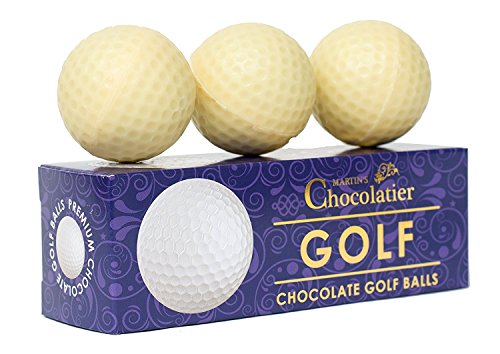 Schokoladen Golfbälle - 3 Golfbälle pro Packung (110 g) von Martins Chocolatier