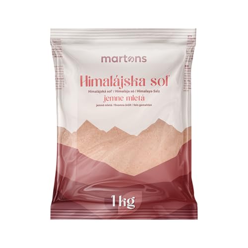 Martons Rosa Kristallsalz (bekannt als Himalaya Salz) fein gemahlen 1kg. Aus Punjab Pakistan. von Martons