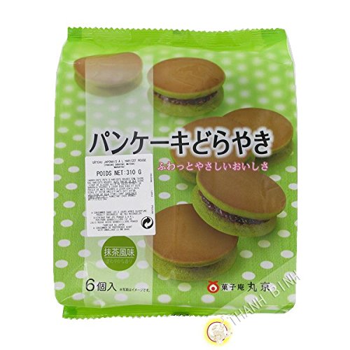 Pancake grünen tee matcha und roten bohnen Dorayaki Matcha 6pcs MARUKYOU 310g Japan - Pack 2 stück von Marukyo